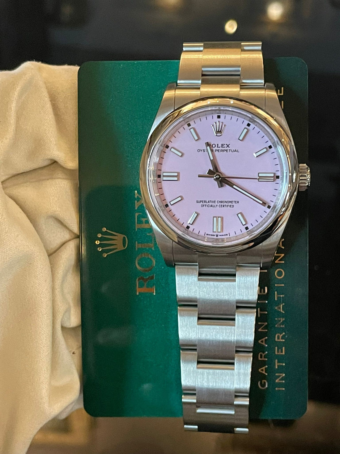 Oyster Perpetual 36 Candy Pink Dial- Smooth Bezel - Oyster Bracelet - New 2026 - 126000