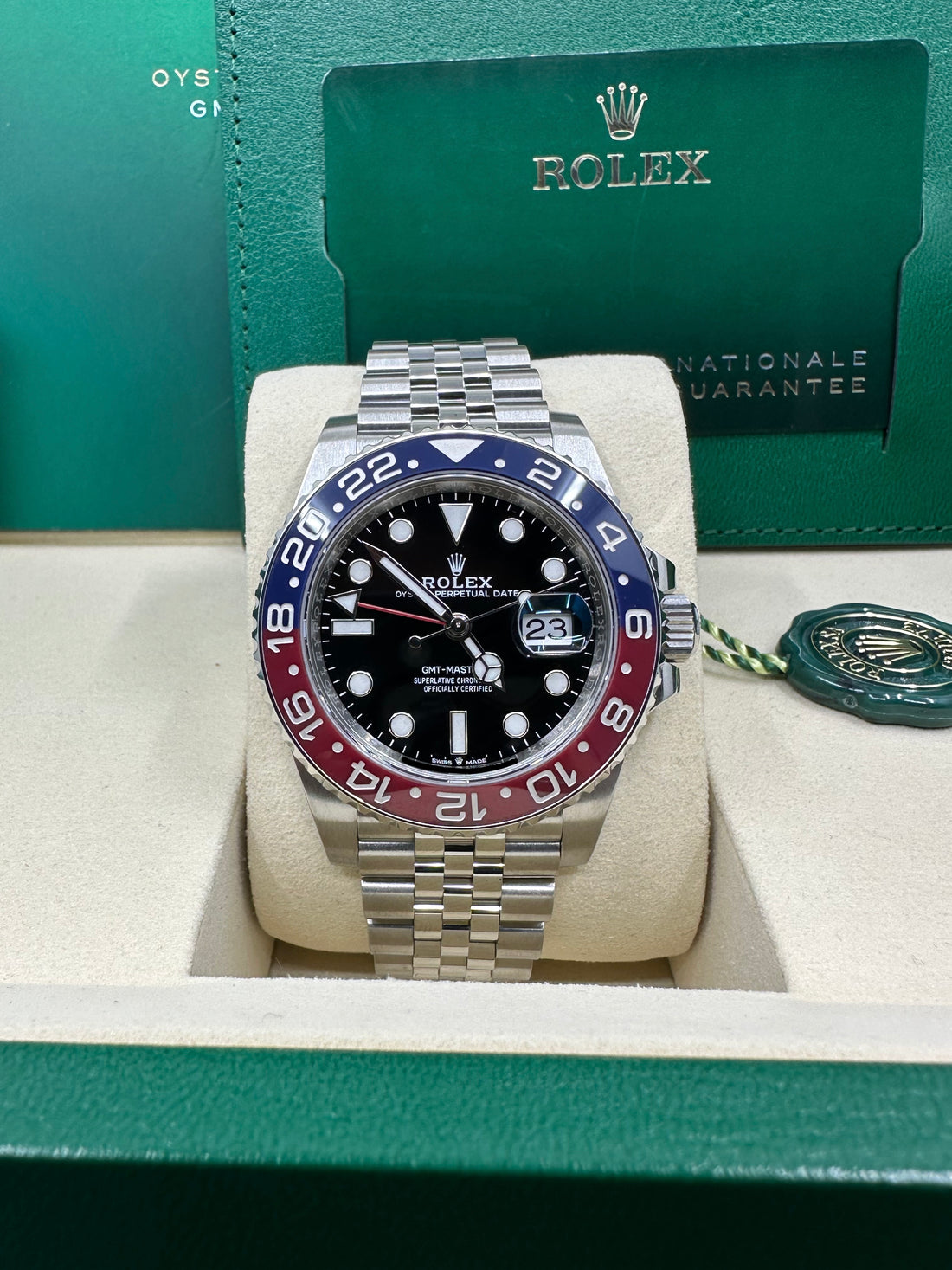 Rolex Steel GMT-Master II Pepsi - Blue And Red Bezel - Black Dial - Jubilee Bracelet - 126710BLRO 2025