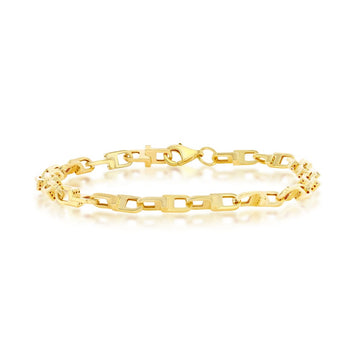 14K Yellow Gold U-Link Design Bracelet