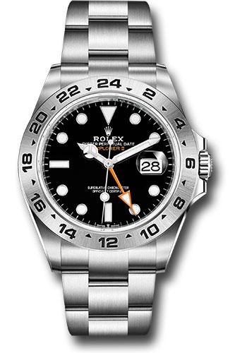 Rolex Oyster Perpetual Explorer II Watch - Oystersteel - Black Dial - Oyster Bracelet  - 226570 bk