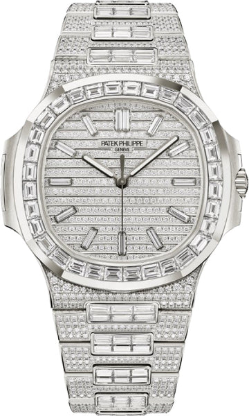 Patek Philippe Nautilus White Gold Full Diamond 41mm - 5811/1460G-001 - 2025