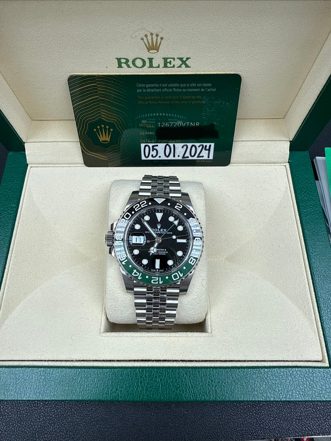 GMT Master II Sprite Jubilee 2024 126720VTNR
