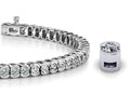 Half Bezel Confidence Diamond Tennis Bracelet with 2.02 ct.(finished) 1.8mm