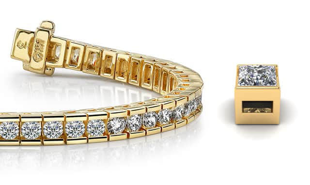 Classic Diamond Box Diamond Tennis Bracelet with 4.20 ct.(finished) 2.75mm
