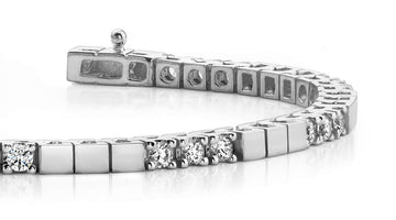 Classic Diamond Block Harmony Diamond Tennis Bracelet with 2.16 ct.(finished) 3.0mm
