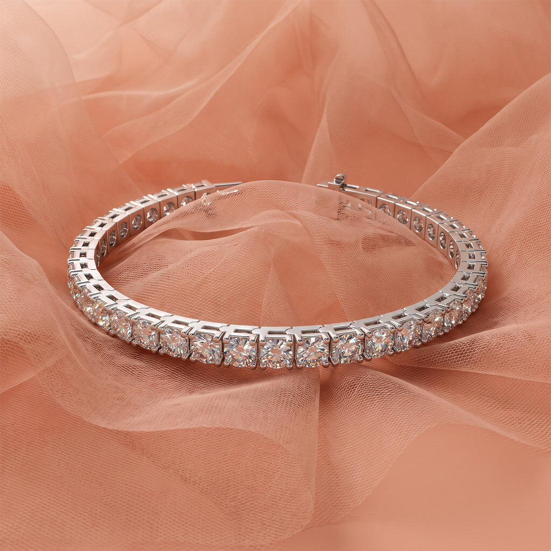 Classic 4 Prong Diamond Tennis Bracelet (Available in Carat Weights 1.48 - 25.00 ct, Metals 14K/18K Gold & Platinum, Lengths 5" - 9")