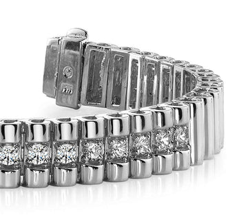 Single Center Strand Diamond Bracelet Diamond  with 1.35 ct.(finished) 3mm