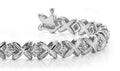 Multi Faceted Diamond Bracelet Diamond  with 0.95 ct.(finished) 2.5mm