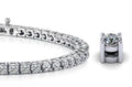 Four Prong Classic Diamond Tennis Bracelet with 9.02 ct.(finished) 3.9mm