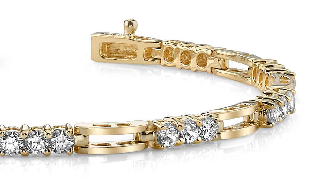 Sparkling Triple Diamond Bracelet with 2.43 ct.(finished) 3mm