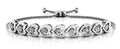 Adjustable Diamond Heart Link Bracelet Lab-Grown Diamond  with 0.54 ct.(finished) 2.7mm