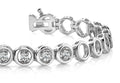 Circle Link Diamond Bracelet with 0.54 ct.(finished) 2.9mm