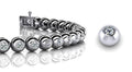 Round Bezel Set Diamond  Tennis Bracelet with 1.98 ct.(finished) 2.25mm