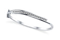 Diamond Row Bangle Diamond  with 1.10 ct.(finished) 2.4mm