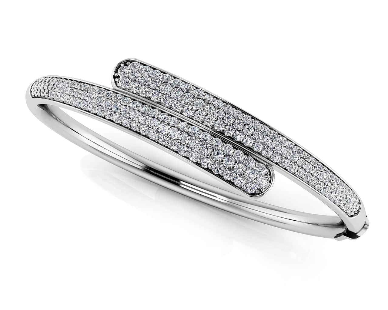Luxe Diamond Bangle Diamond  with 2.24 ct.(finished) 1.2mm, 1.4mm, 1.6mm