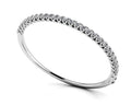 Soft Twist Four Prong Diamond Bangle Lab-Grown Diamond  with 1.74 ct.(finished) 2.5mm