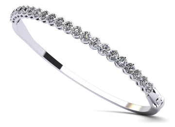 Divinely Dazzling Bangle Bracelet Diamond  with 2.31 ct.(finished) 3mm