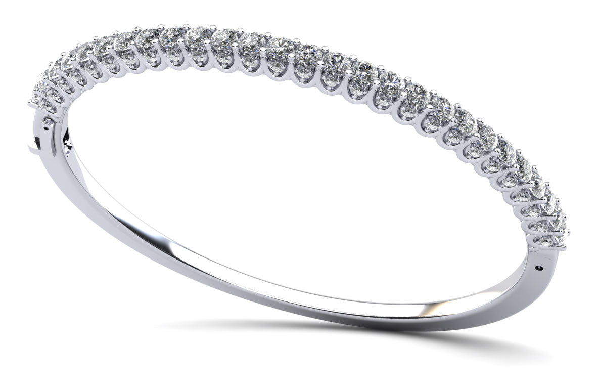 Sensational Sparkle Diamond Bangle Bracelet Diamond  with 5.80 ct.(finished) 2mm, 3.8mm