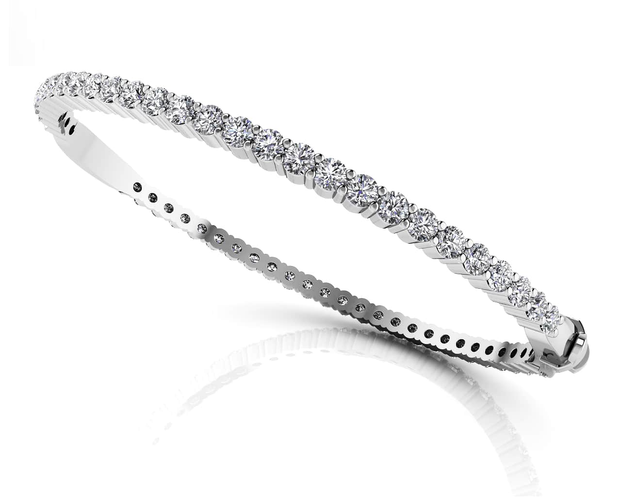 Endless Elegance Diamond Bangle Diamond  with 3.24 ct.(finished) 2.5mm