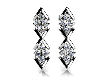 Diamonds In Diamond Earrings Diamond  with 0.48 ct.(finished) 2mm