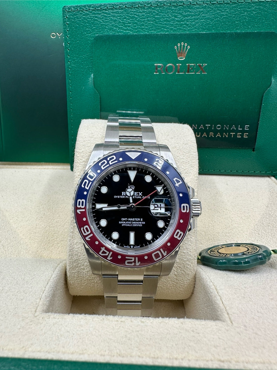 Rolex GMT-Master II Pepsi 40mm - Black Dial - Oyster Bracelet - 126710BLRO NEW 2025