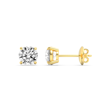 14KY 1ctw F+VS+ Lab Grown Diamond Earrings