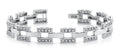 Checkerboard Mens Designer Bracelet Lab-Grown Diamond  with 3.65 ct.(finished) 2.1mm