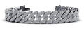 Cuban Link Two Rows Women Diamond Bracelet Diamond  with 4.66 ct.(finished) 1mm