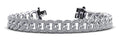 Graduated Diamond Swirl Bracelet for Women Diamond  with 3.57 ct.(finished) 1.2mm, 1.3mm, 1.4mm