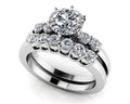 Five Across Bridal Set Lab-Grown Diamond  with 2.01 ct. (1.50 ct. center diamond)