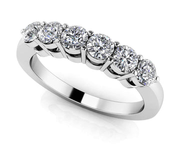 Six Across Diamond Band Diamond  with 0.96 ct.(finished) 3.5mm