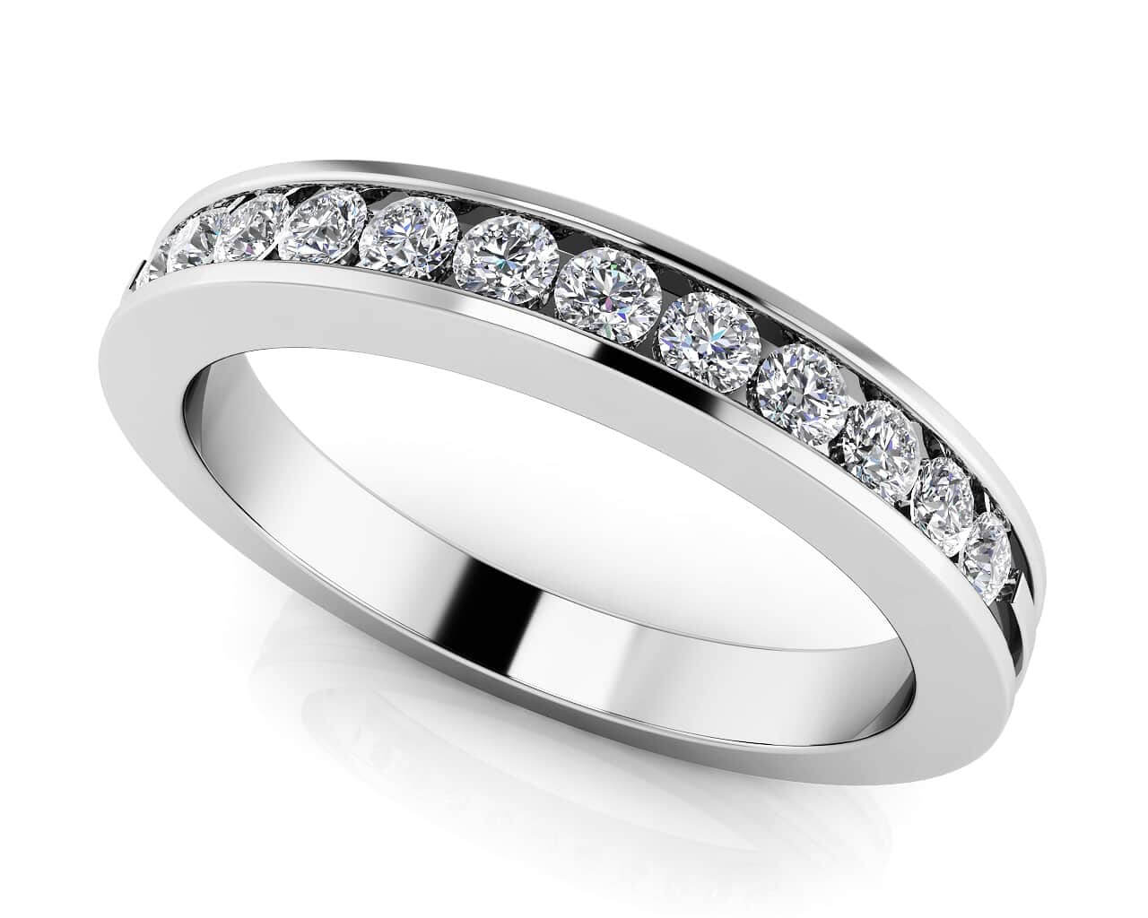 Diamond Channel Band In Diamond  with 0.49 ct.(finished) 2.2mm