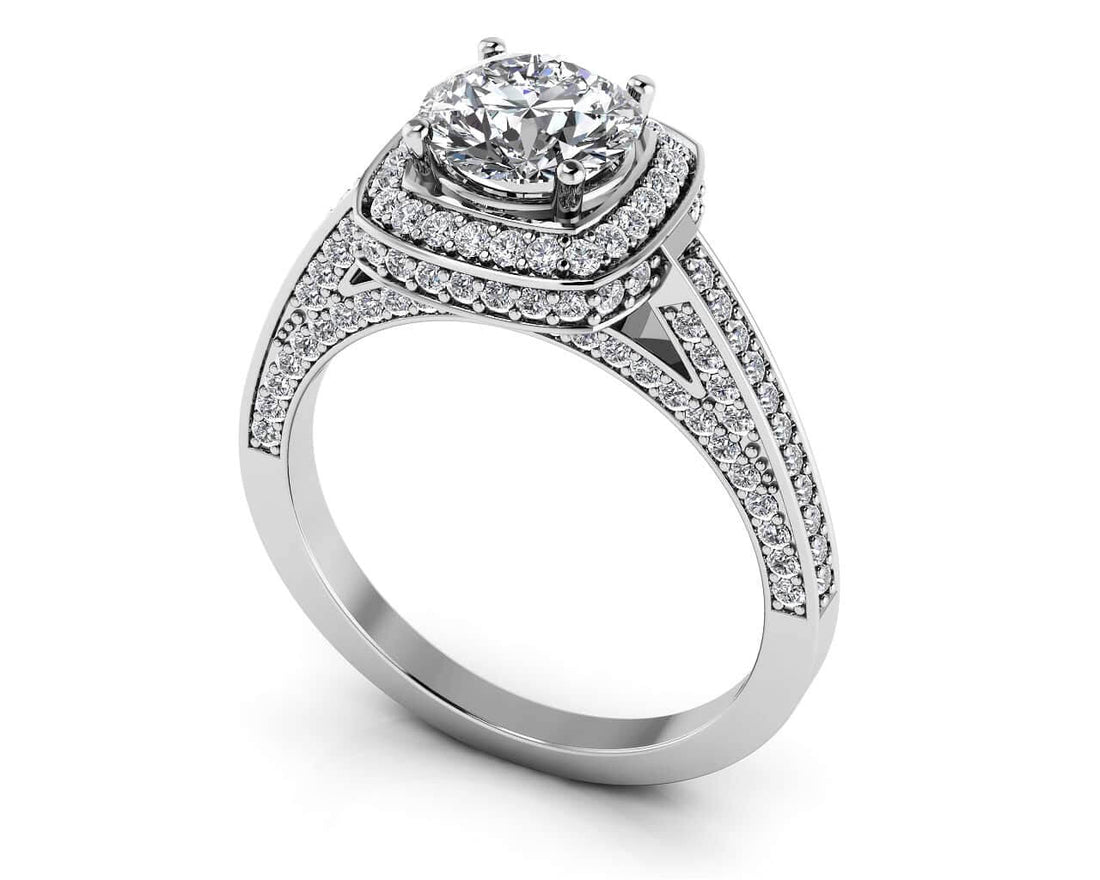 Luminous Diamond Engagement Ring Lab-Grown Diamond  with 1.13 ct. (0.50 ct. center diamond)