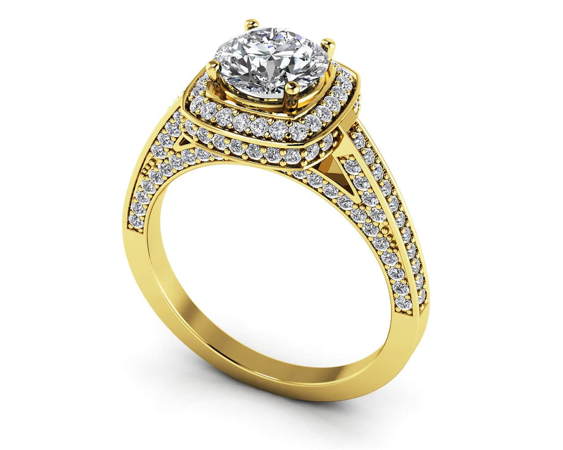 Luminous Diamond Engagement Ring Lab-Grown Diamond  with 2.26 ct. (1.50 ct. center diamond)