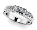 Glamorous Princess And Round Anniversary Ring Diamond  with 0.88 ct.(finished) 1mm, 1.75mm