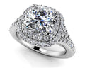 Andrea Love Cushion Cut Engagement Ring Lab-Grown Diamond  with 2.11 ct. (1.50 ct. center diamond)