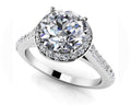 Heavenly Halo Engagement Ring Lab-Grown Diamond  with 1.17 ct. (0.75 ct. center diamond)