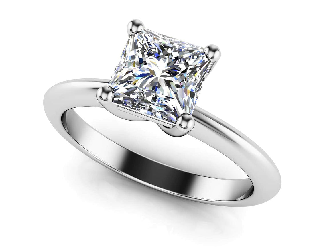Infinite Love Princess Cut Diamond Solitaire Engagement Ring Diamond  with 1.00 ct.(finished) 5.5mm