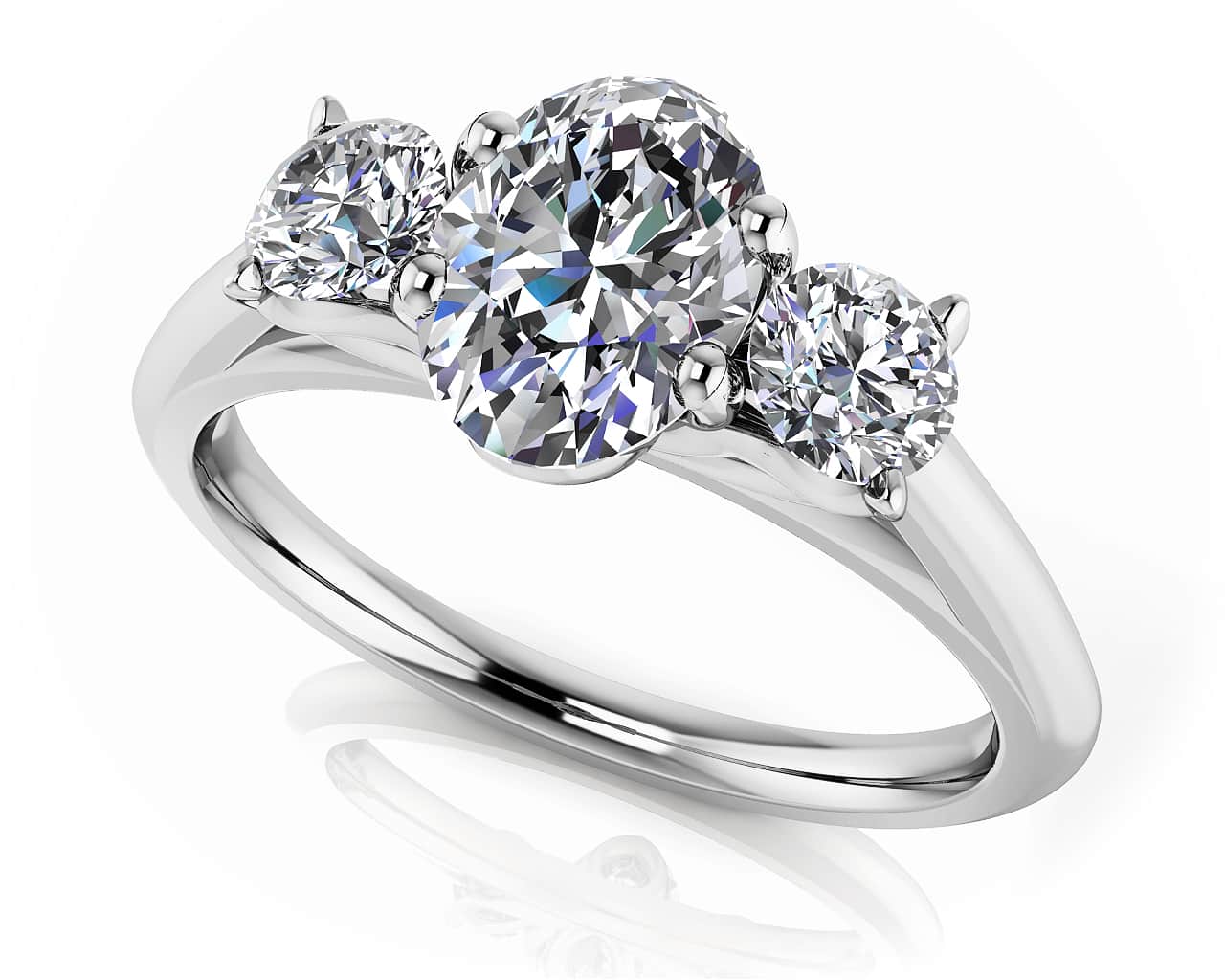 Enduring Love Engagement Ring Diamond  with 1.32 ct. (1.00 ct. center diamond)