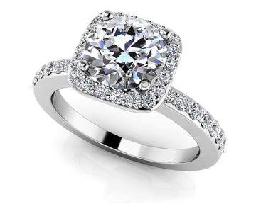New Love Engagement Ring Diamond  with 1.35 ct. (1.00 ct. center diamond)