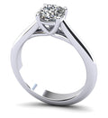 Elegant Round Solitaire Engagement Ring Lab-Grown Diamond  with 1.00 ct.(finished) 5.8x5.8mm