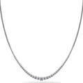 Graduated Diamond Necklace With Shiny Links Diamond  with 8.05 ct.(finished)