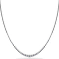 Graduated Diamond Necklace With Shiny Links Diamond  with 4.00 ct.(finished)