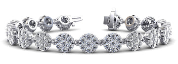 Flowers Of Love Diamond Bracelet Lab-Grown Diamond  with 5.31 ct.(finished) 2mm