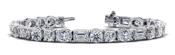 Mixed Shape Brilliance Diamond Bracelet with 22.80 ct.(finished)