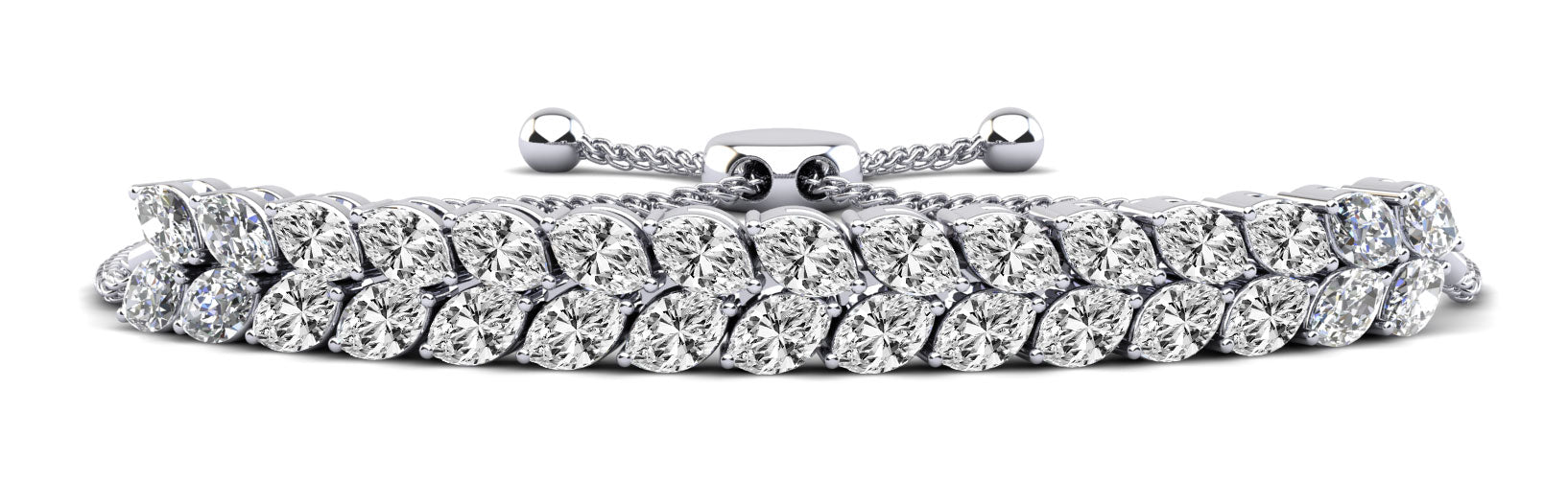 Marquise Dreams Adjustable Diamond Bracelet Diamond  with 3.74 ct.(finished) 4x2mm