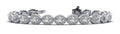 Halo Dreams Diamond Bracelet Diamond  with 7.40 ct.(finished) 4x3mm, 1.2mm