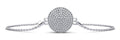 Mesmerizing Circle Diamond Adjustable Diamond Bracelet with 1.02 ct.(finished) 1.1mm