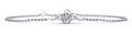 Solitaire Brilliant Round Diamond Adjustable Bracelet Lab-Grown Diamond  with 1.00 ct.(finished) 6.5mm