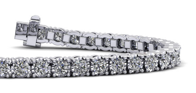 Diamond Crown Diamond Tennis Bracelet with 3.68 ct.(finished) 2.75mm